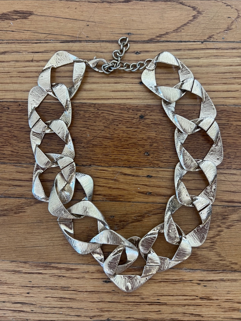 Anthropologie Square Linked Necklace - Picture 3 of 9